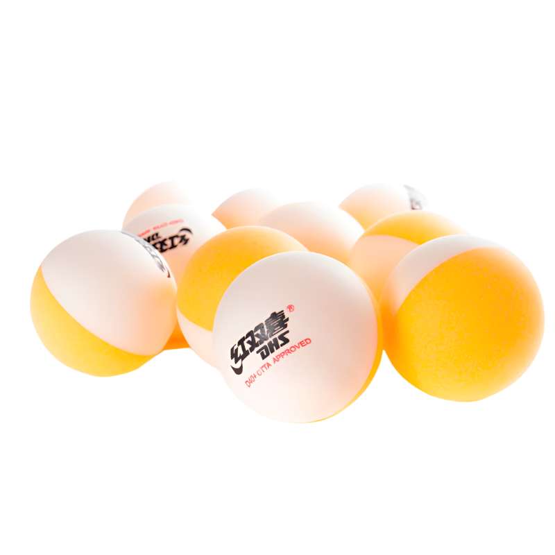 DHS 40+ Dobbeltfarvede Bolde. 10 stk.