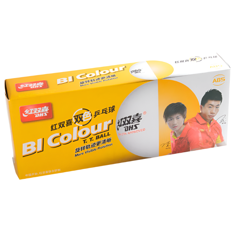 DHS 40+ Dobbeltfarvede Bolde. 10 stk.