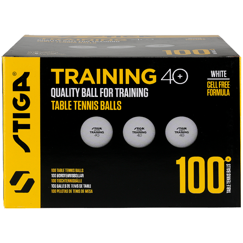 Stiga Training ABS 100 stk. bordtennisbolde. Hvid