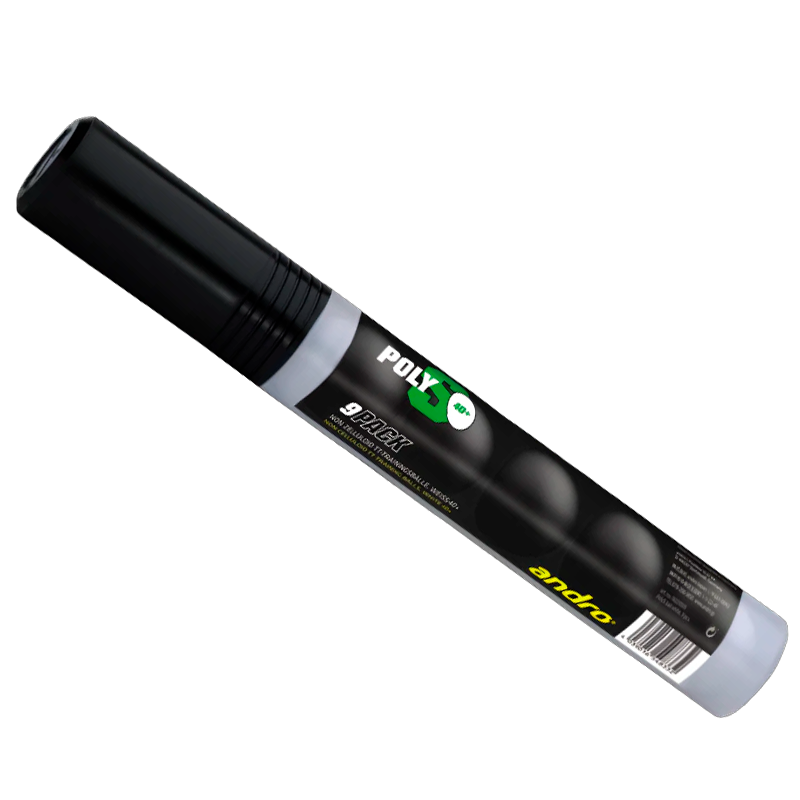 Andro Poly S Bordtennisbolde. 9 stk.