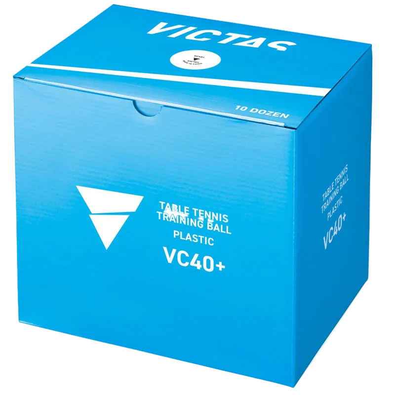Victas VC40+ ** bordtennisbold. 120 stk. Hvid
