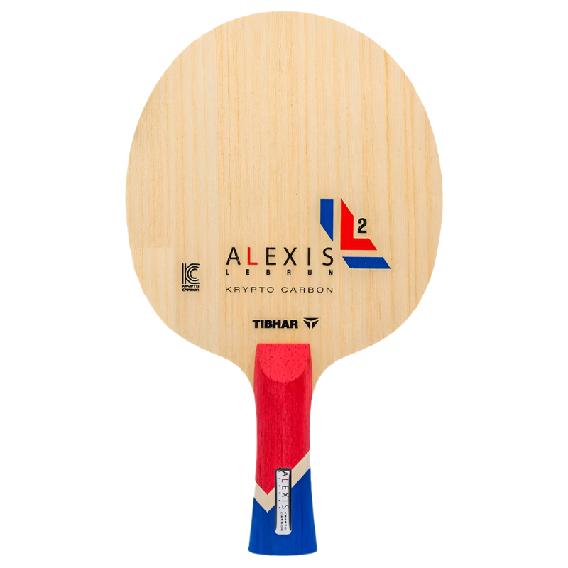 Tibhar Alexis Lebrun ALL+ – Bois De Tennis De Table 5 Plis Polyvalent Et Puissant, Manche Anatomique