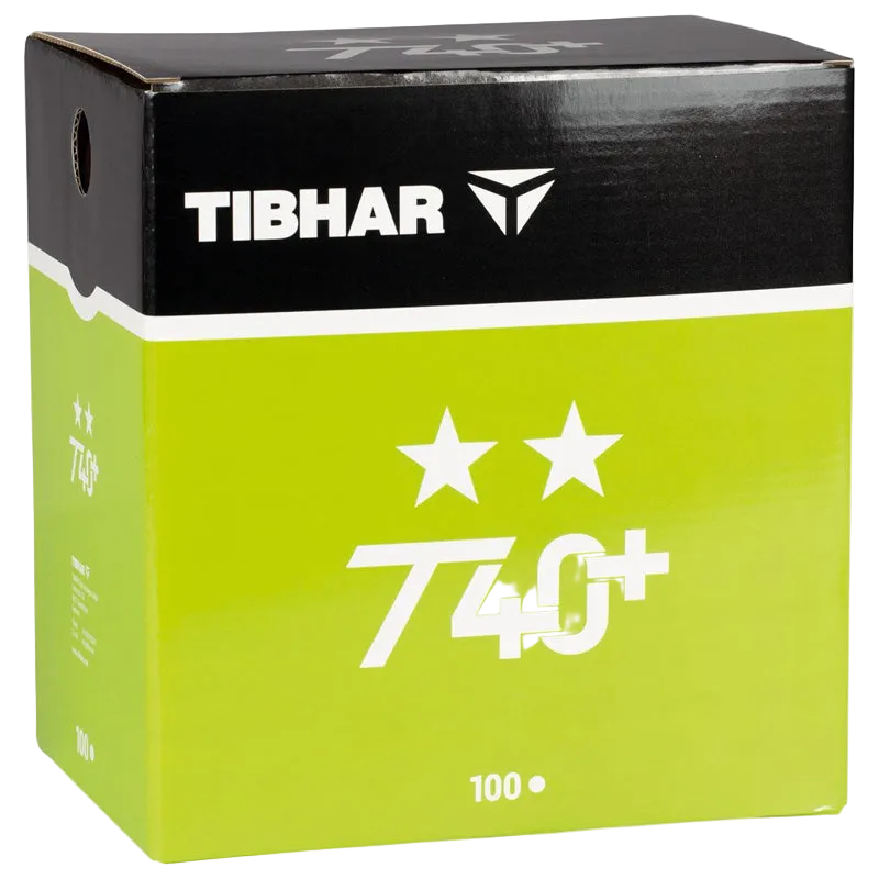 Tibhar T40 ** bordtennisbolde. Hvid. 100 stk.