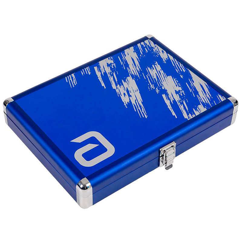 Andro Alu Single Case Aluminiumsetui. Blå